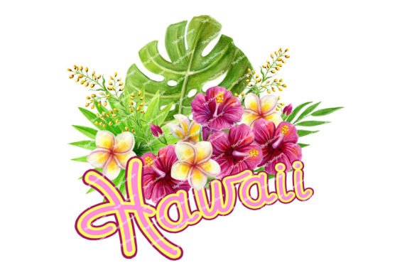 Download Hawaii Sublimation Design Tropic Flowers - Tropic flowers Collection