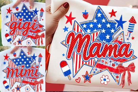 Download 4th July Bundle Preppy American Mama PNG - Mama png Collection