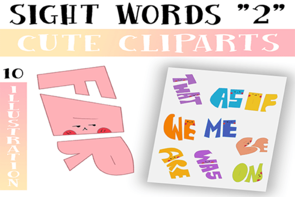 Download Sight Words Cliparts for Commercial Use - Commercial use Collection