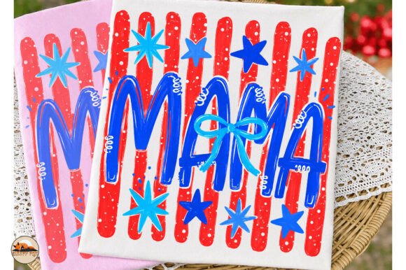Download Mama Png, Striped Coquette Mom 4th July - Mama png Collection