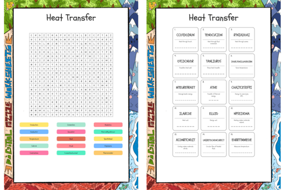 Download Heat Transfer Word Search, Scramble &amp; Cr - Heat transfer Collection